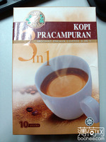 kopi prampuran 啡王三合一白咖啡 热量:450大卡(每100克) 功效:一星