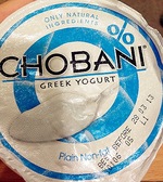 chobani fat free plain yogurt