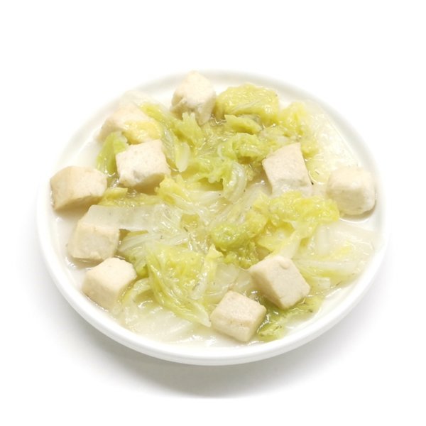 白菜炖豆腐(无油)