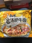 康师傅 金汤肥牛面袋装(面饼)