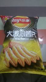 乐事 大波浪薯片(香脆烤鸡翅味)175g