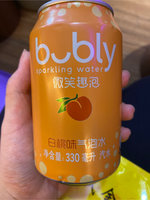 百事bubly微笑趣泡bubly白桃味气泡水