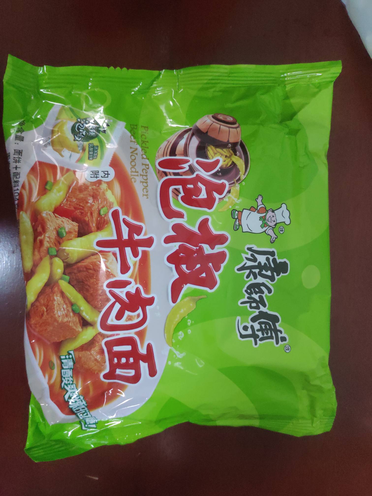 康師傅 老壇泡椒牛肉麵麵餅