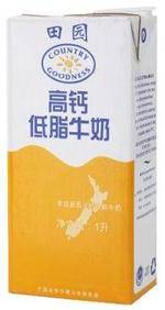 田园 高钙低脂牛奶(1L装)