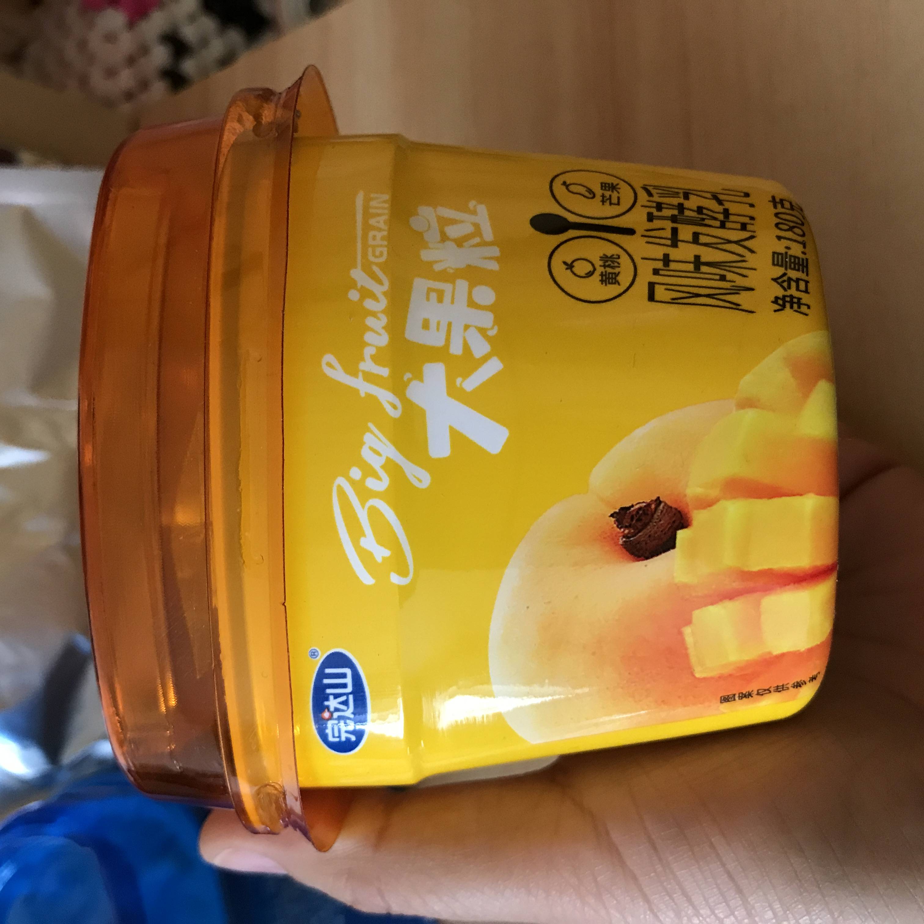 完达山大果粒风味发酵乳黄桃芒果的热量和减肥功效