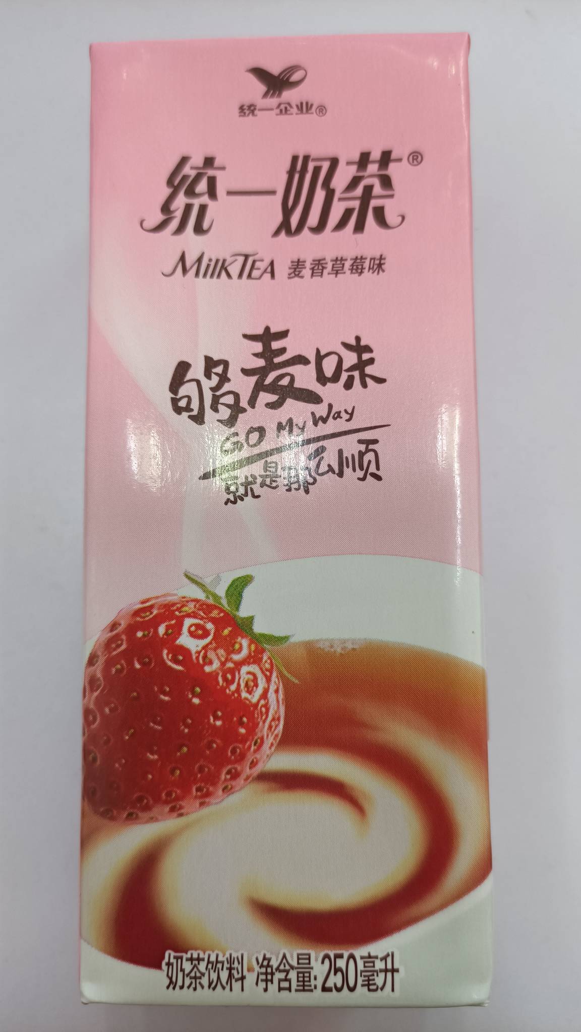 统一奶茶麦香草莓味奶茶饮料的热量和减肥功效