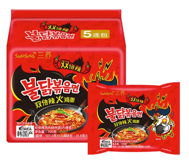 三养双倍辣火鸡面的热量和减肥功效