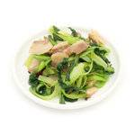 油菜炒肉片